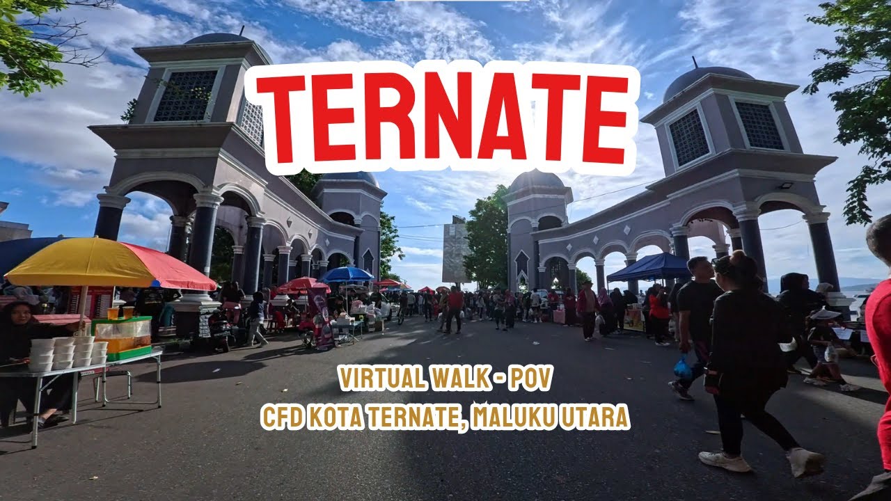 Virtual Walking POV di Acara Car Free Day Kota Ternate | 4K 30fps Experience | Rahma Main Yuk