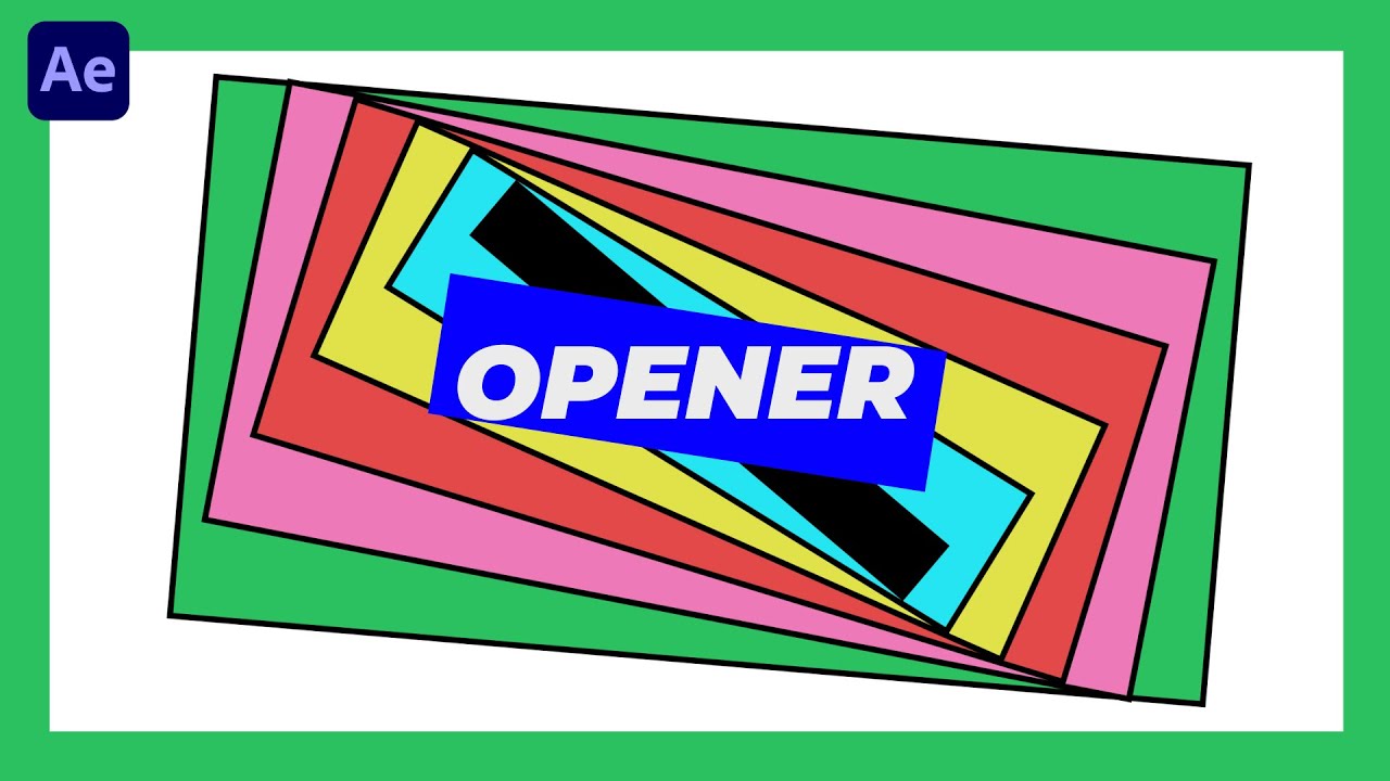Simple Opener Intro Animation Tutorial - After Effects Tutorial