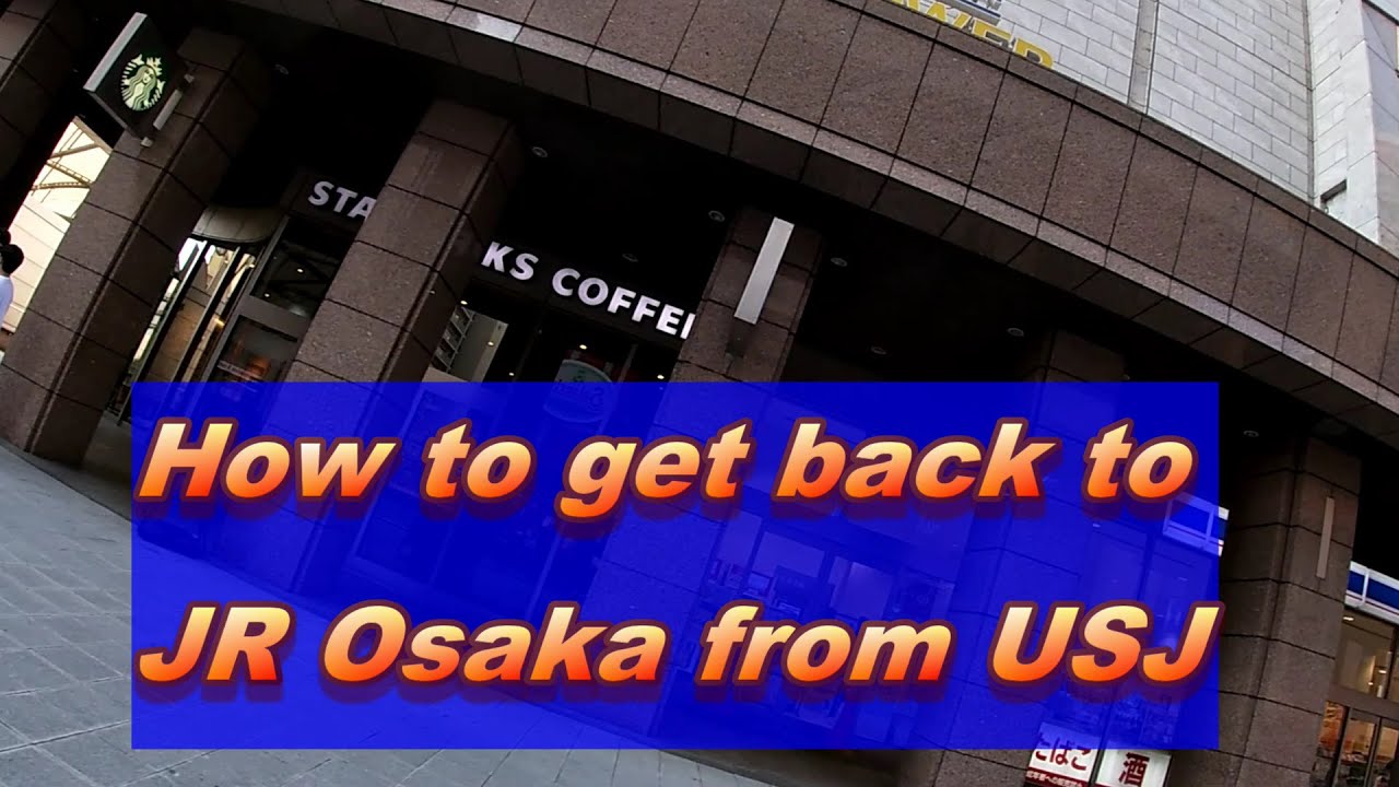 How to get back to Osaka station from USJ #JRtrain #osaka #usj #travel #training
