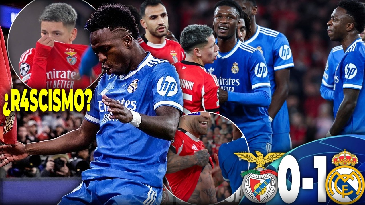 ⚠️Muy POLÉMICO | Madrid GANA 0-1 al Benfica | ¿Vini INSULTADO por PRESTIANNI?