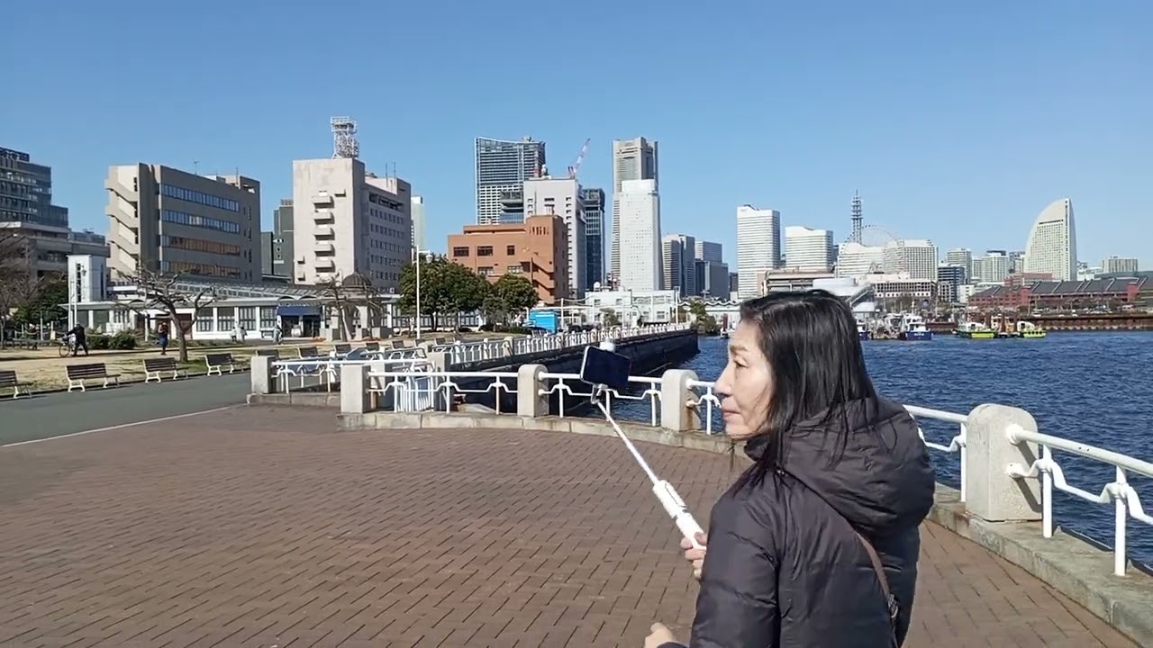 横浜山下公園　Yamashita Park. Yokohama, Japan