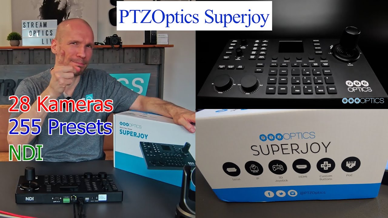Ein preiswerter und richtig starker PTZ-Controller: Der PTZOptics Superjoy