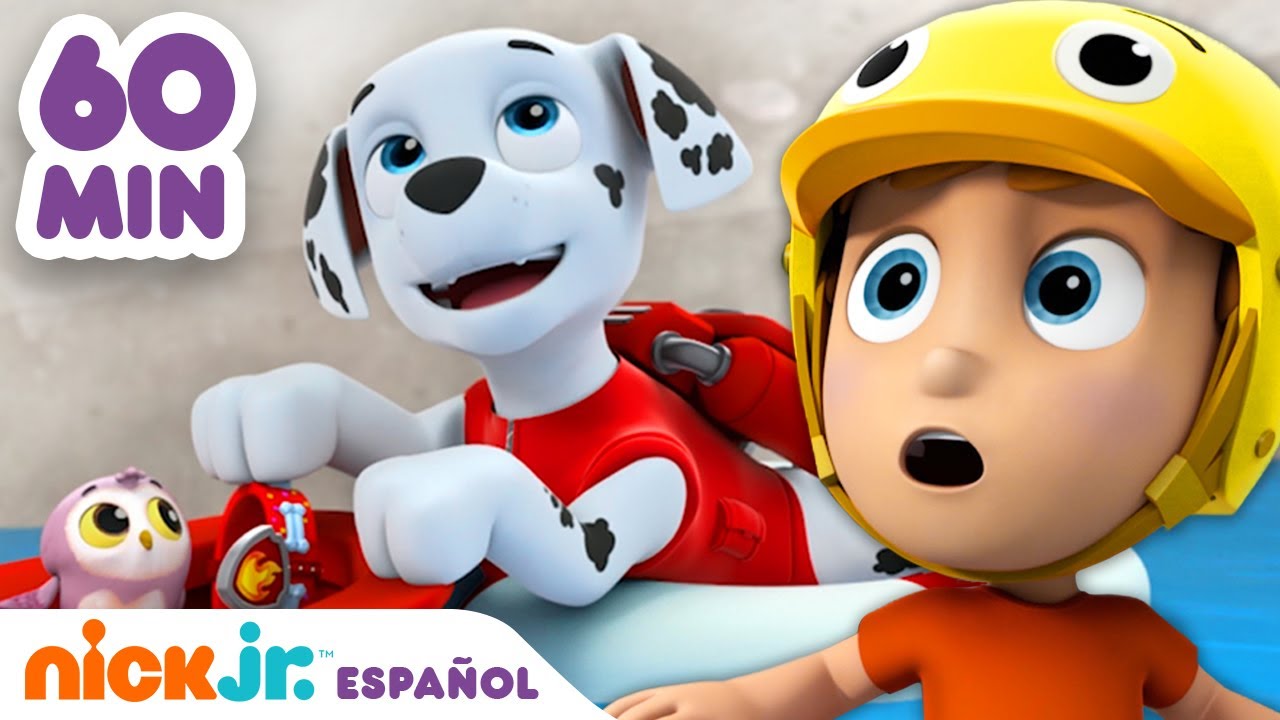 Paw Patrol, Patrulla de cachorros | ¡1 hora de rescates de la minipatrulla! | Nick Jr. en Español