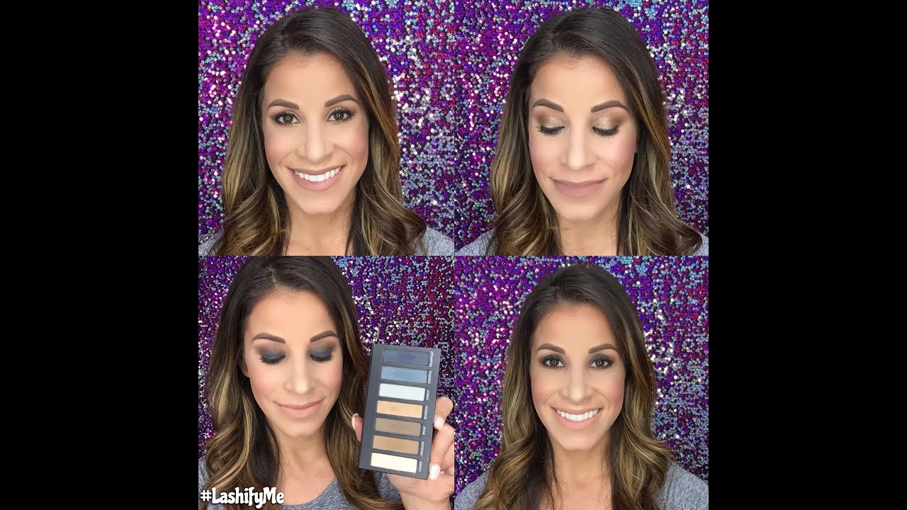 Two looks using Younique's Palette #4