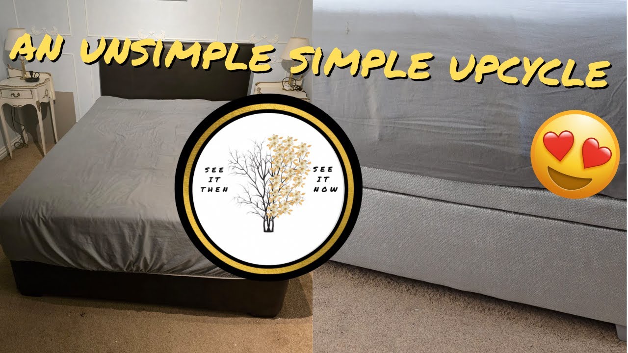 A very unsimple simple transformation | Bed upcycle - bedroom update