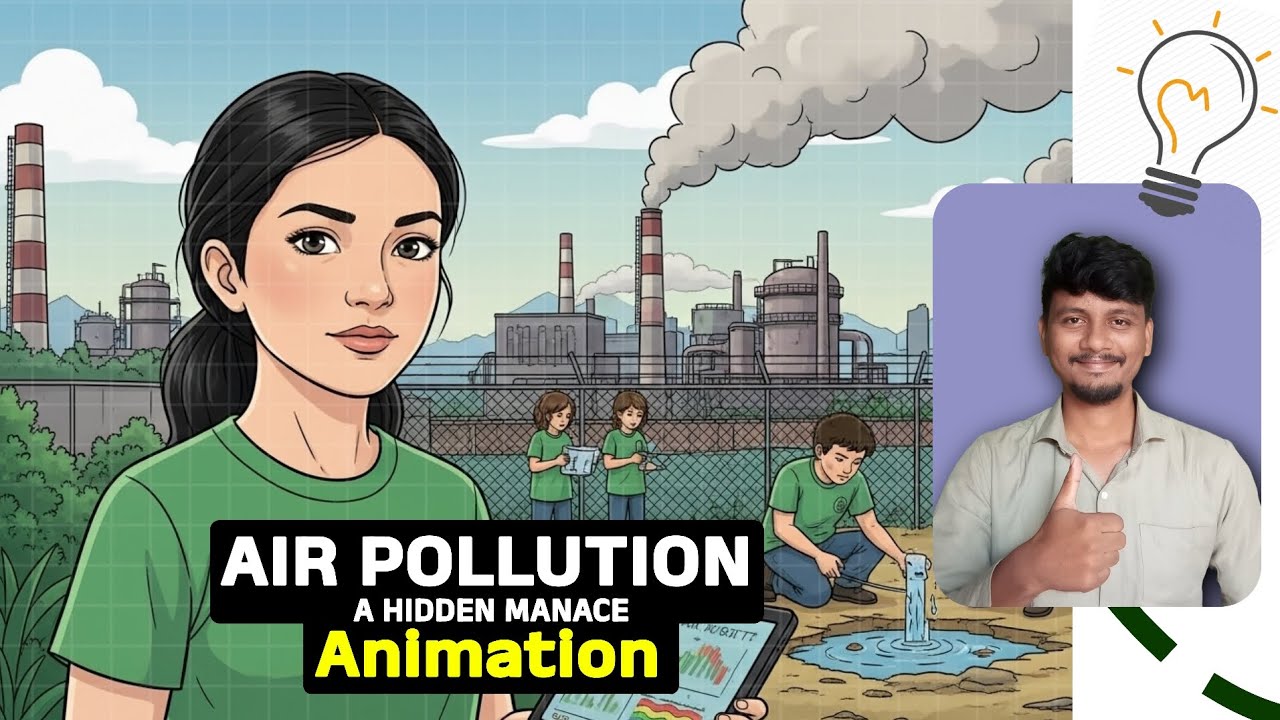 Air Pollution Class 10 English Odia Medium | 10th class English chapter 8 | Animation