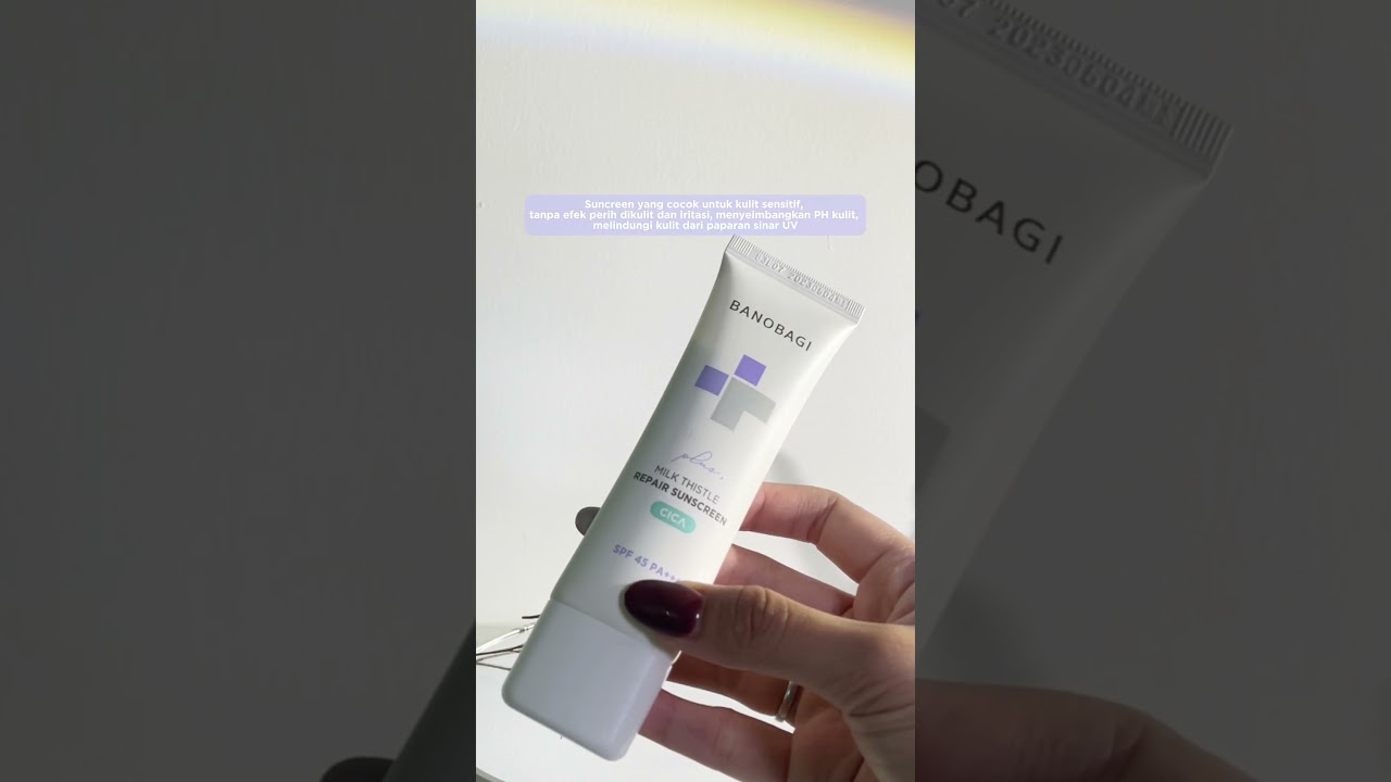 Warga jakarta jangan lupa re-apply sunscreen yaa😘#banobagi #milkthistlerepair #milkthistlesunscreen