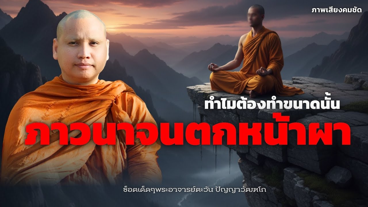 ทำไมต้องทำขนาดนั้น “ภาวนาจนตกหน้าผา” #พระอาจารย์ตะวัน #ธรรมะ #ทางพ้นทุกข์ #นิพพาน #กรรม