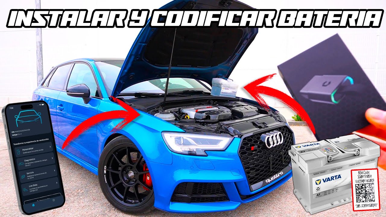 CAMBIAR LA BATERÍA DEL COCHE START STOP y CODIFICARLA de EFB a AGM OBD CARISTA EVO ✅ CORRECTAMENTE ✅