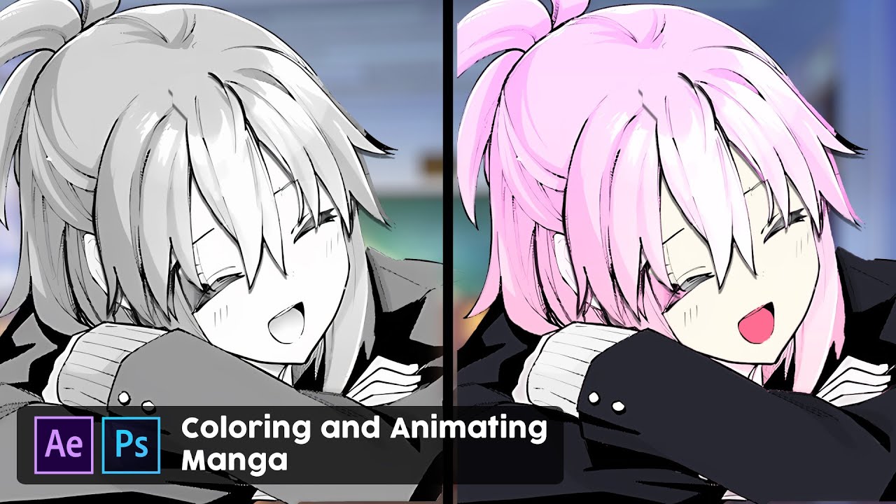 Tutorial Coloring and Animating Manga | Photoshop and After Effect Tutorial