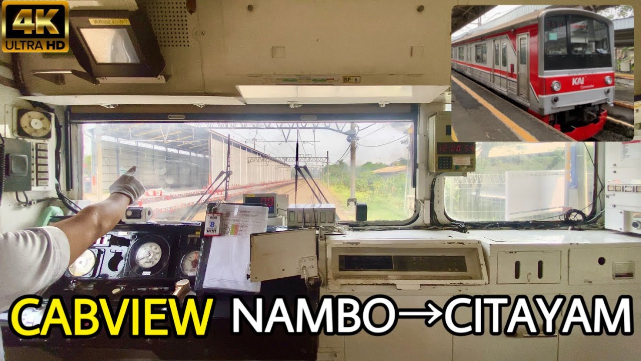【CAB VIEW】Progres Reaktivasi Stasiun Pondok Rajeg, Nambo—Citayam, JR 205-30.74 (4K Ultra Wide 60fps)