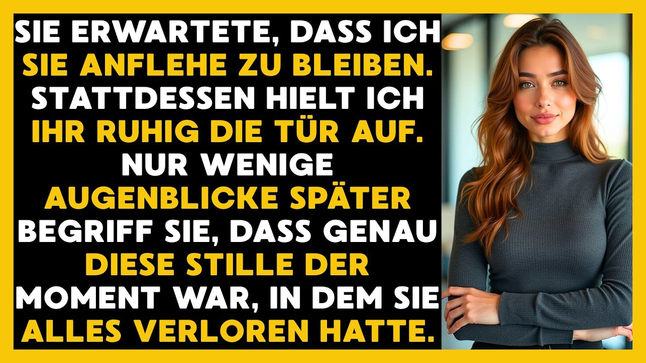 Sie Erwartete Flehen. Ich Öffnete Die Tür. Sekunden Später Wusste Sie, Dass Alles Vorbei War.