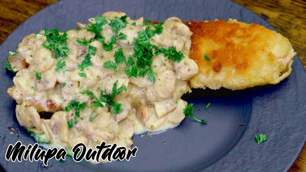 Rezept für cremige Champignon Rahmsauce in Restaurantqualität - Jägerschnitzel, Jägersoße