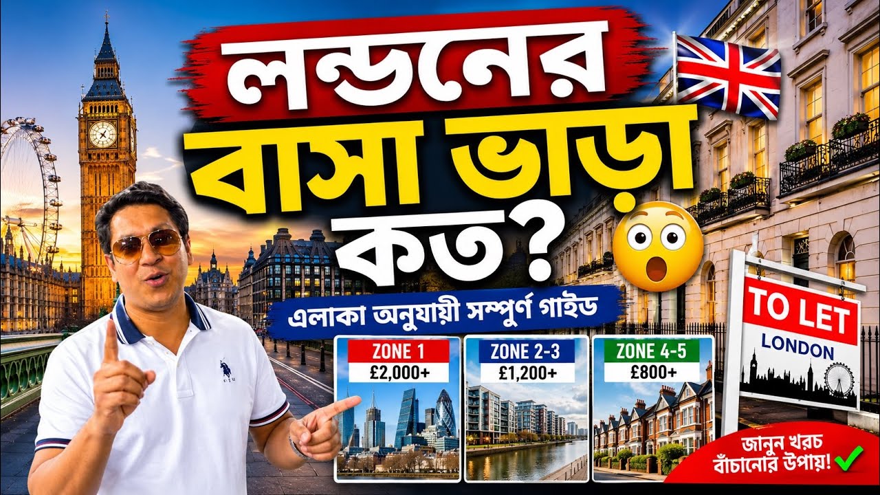 লন্ডনের বাসা ভাড়া লক্ষ টাকা থেকে শুরু😲🏙️ | বাঙালি ইমিগ্র্যান্ট ও স্টুডেন্টদের জন্য গুরুত্বপূর্ণ তথ্য