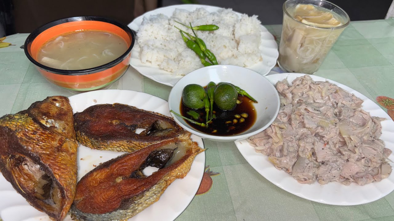 PRITONG BANGUS AT GINATAANG LANGKA