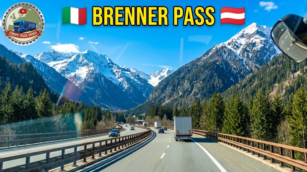 Brenner Pass Drive: Stunning Alps Crossing from Italy 🇮🇹 to Austria ​🇦🇹