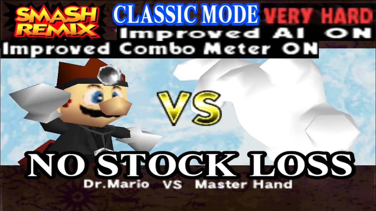 Smash Remix - Classic Mode Gameplay with Dr. Mario (VERY HARD) No stock loss