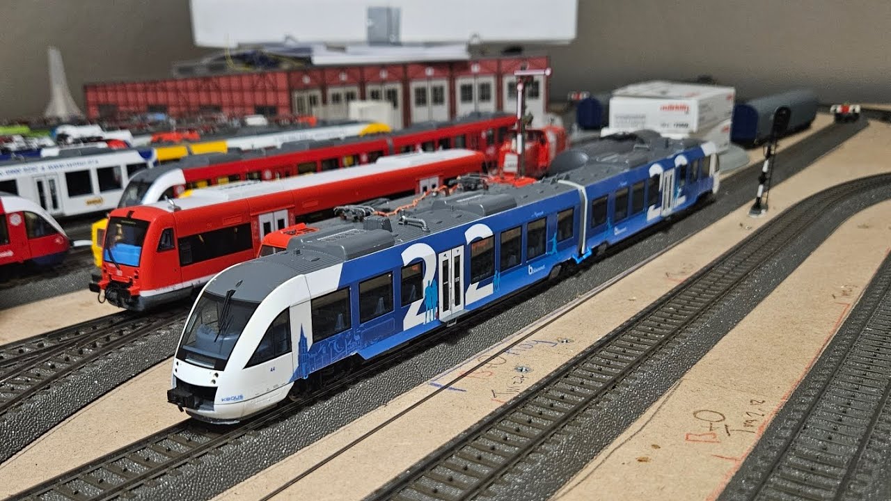 H0 scale Keolis Blauwnet LINT first test run!