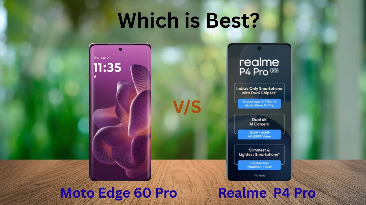 Moto Edge 60 Pro vs Realme P4 Pro: Full Comparison | Best Choice in 2025 ?
