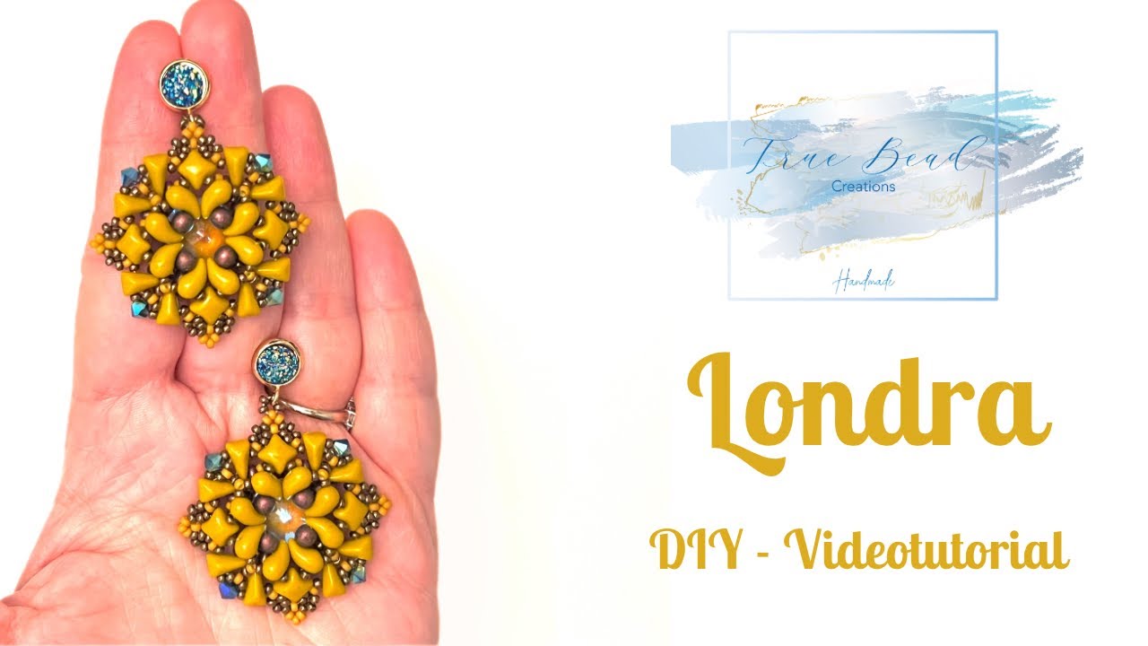 49. DIY VIDEOTUTORIAL ORECCHINI “LONDRA” - con Rivoli 14mm, vexolo, wibeduo, zoliduo, bicono 4mm