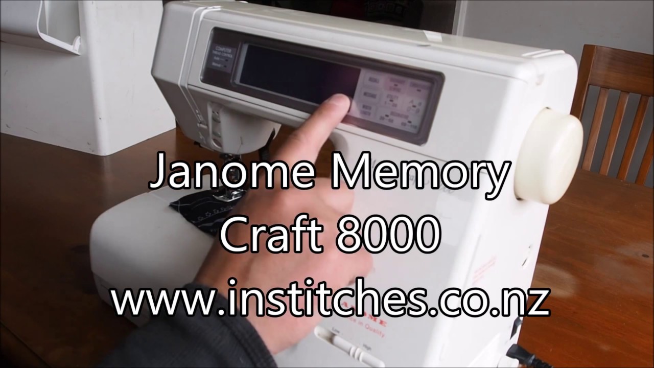 Калибровка кнопок дисплея Janome Memory Craft 8000