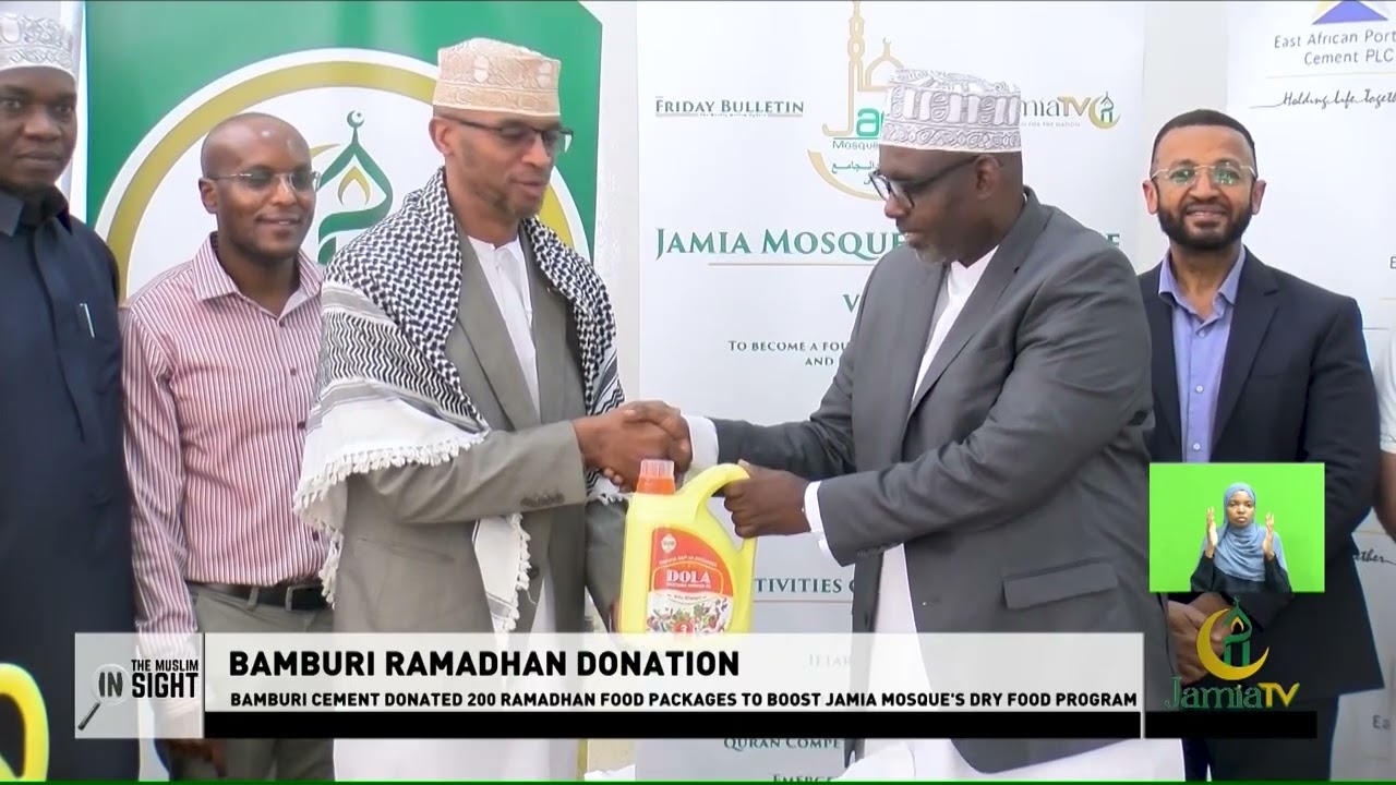 Boost For Jamia Dry Food Program From Bamburi Cement |JamiaTV Kenya