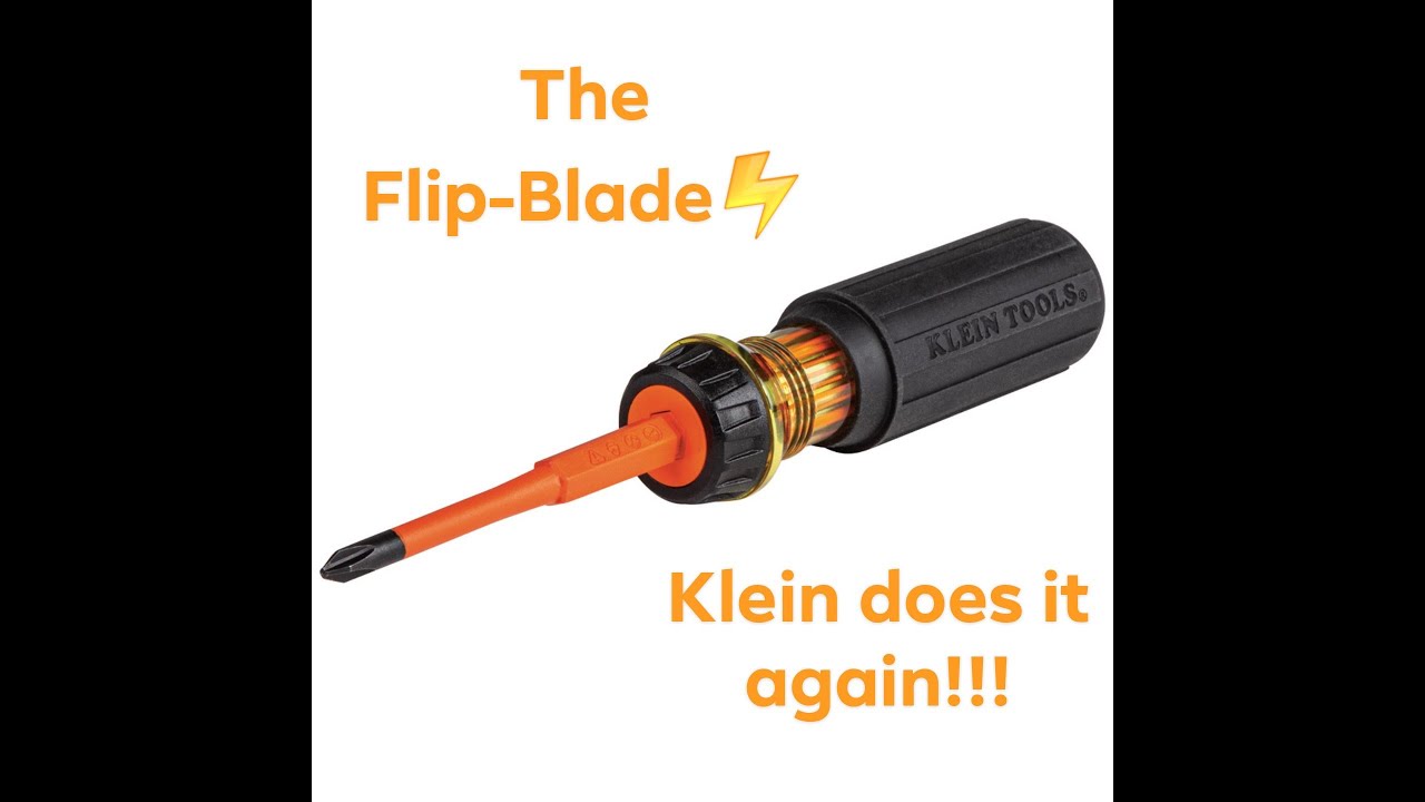NEW!!! Klein Flip-Blade Insulated Screwdriver 