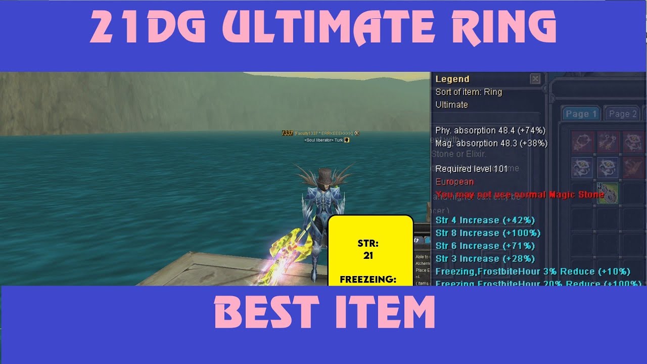 21DG Ultimate Ring 11 Lines Blue With Fortune Trying - ISRO Legend 23 Update