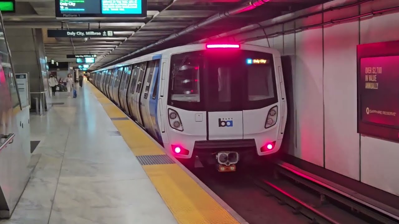BART Trains @ Embarcadero Station- San Francisco