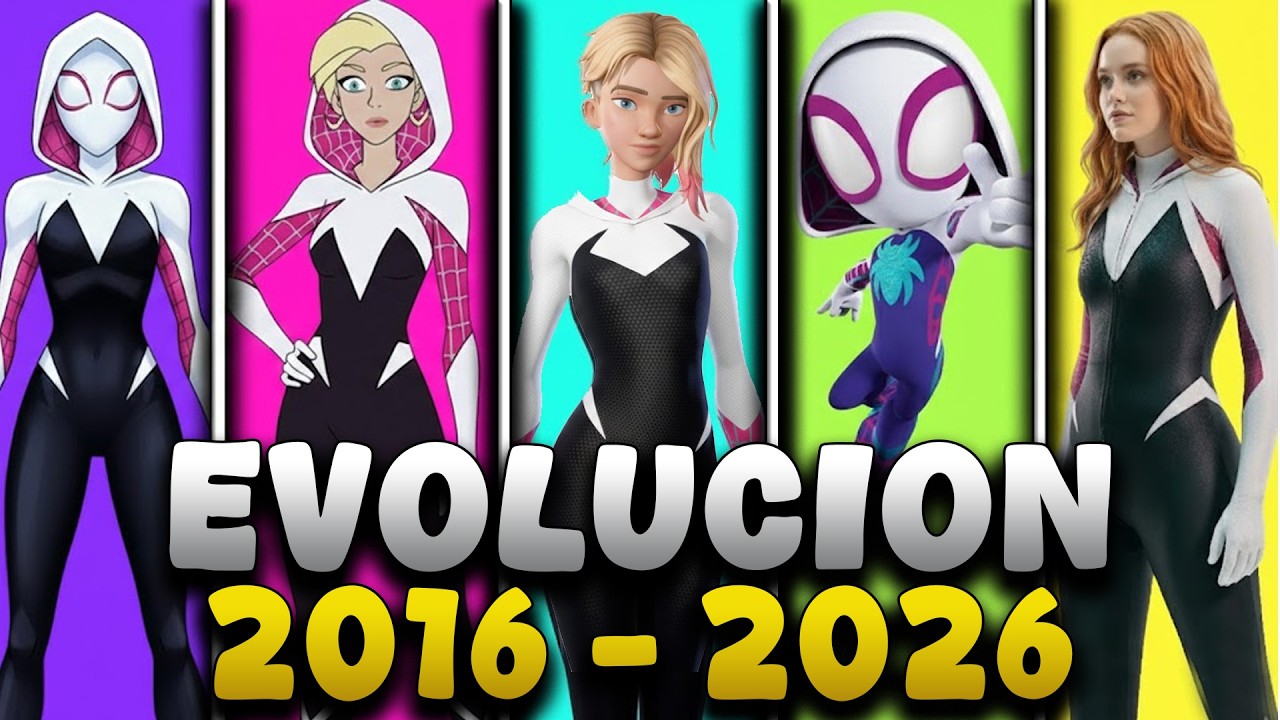 La EVOLUCIÓN de Spider-Gwen (2016-2026) | Del Spider-Verse al Live Action