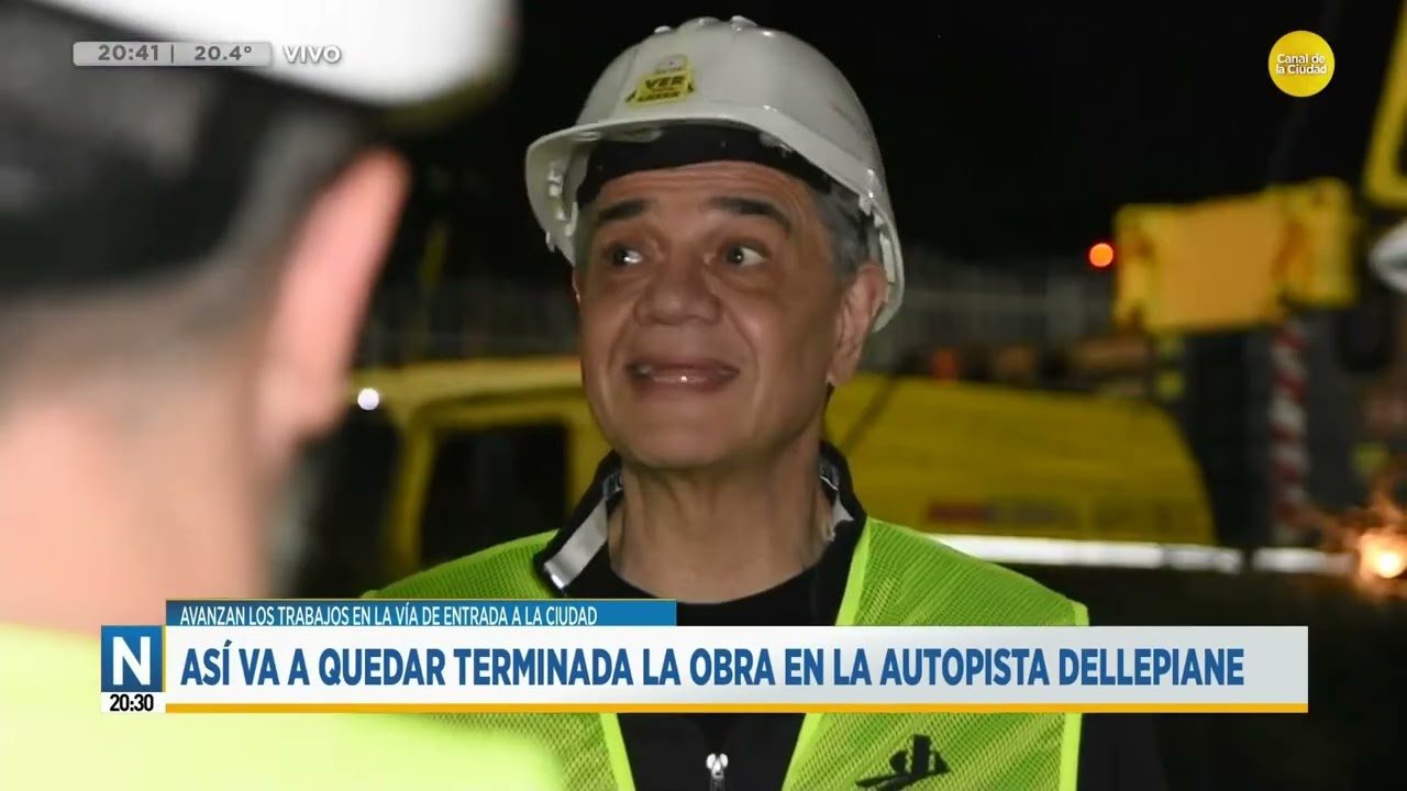 Avanzan las obras en la Autopista Dellepiane │N20:30│ 28-11-25