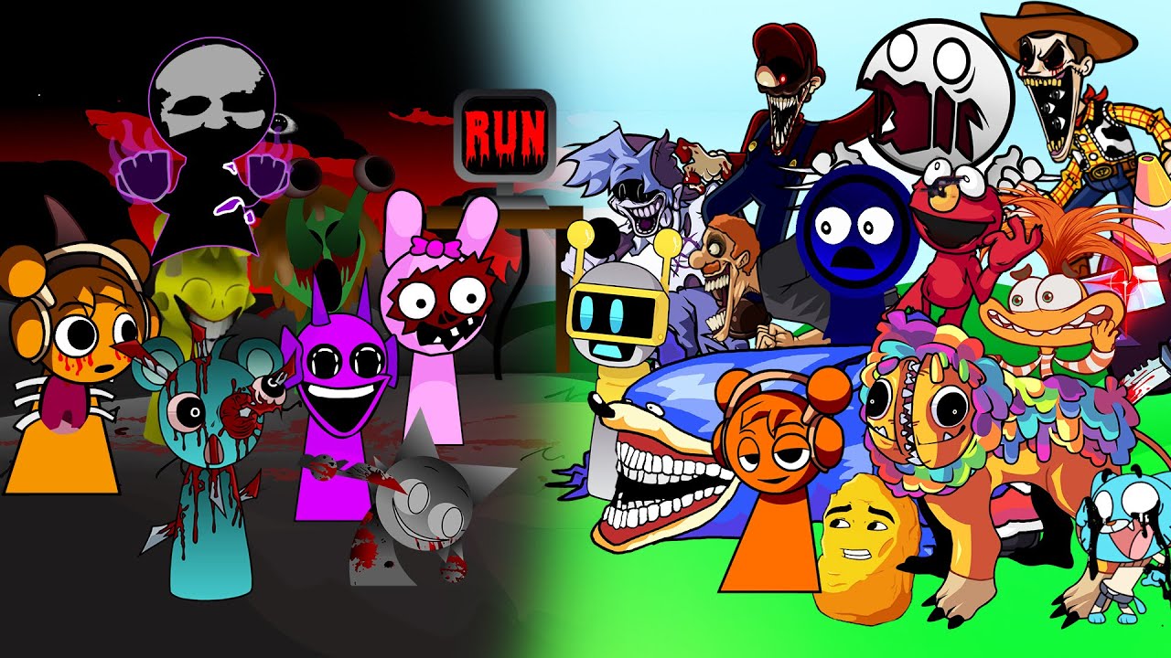 FNF Sprunki VS Everyone Sings - You Can't Run (Ghostlab)