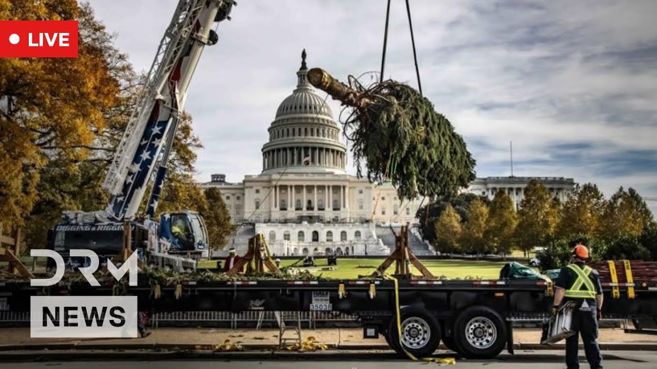 LIVE: Washington Welcomes the U.S. Capitol Christmas Tree for the 2025 Holiday Season | AQ1N