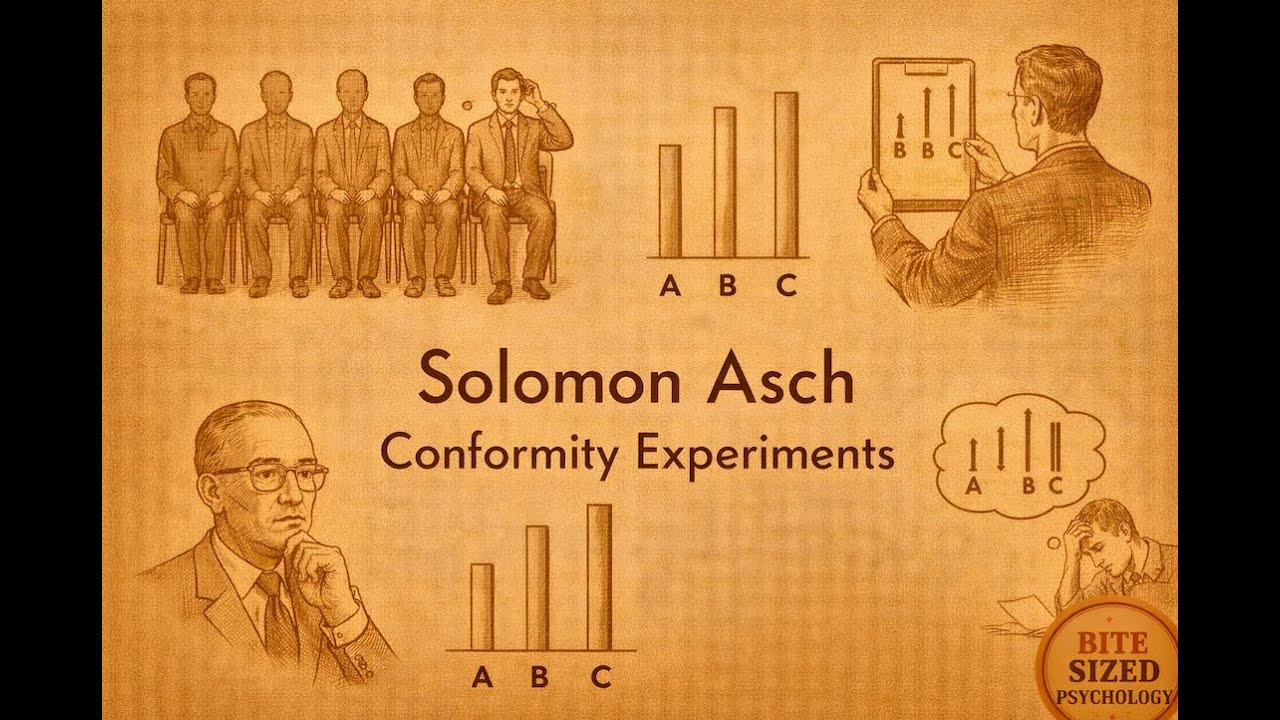 Solomon Asch Conformity Experiments | Bite Sized Psychology | Experiment Series