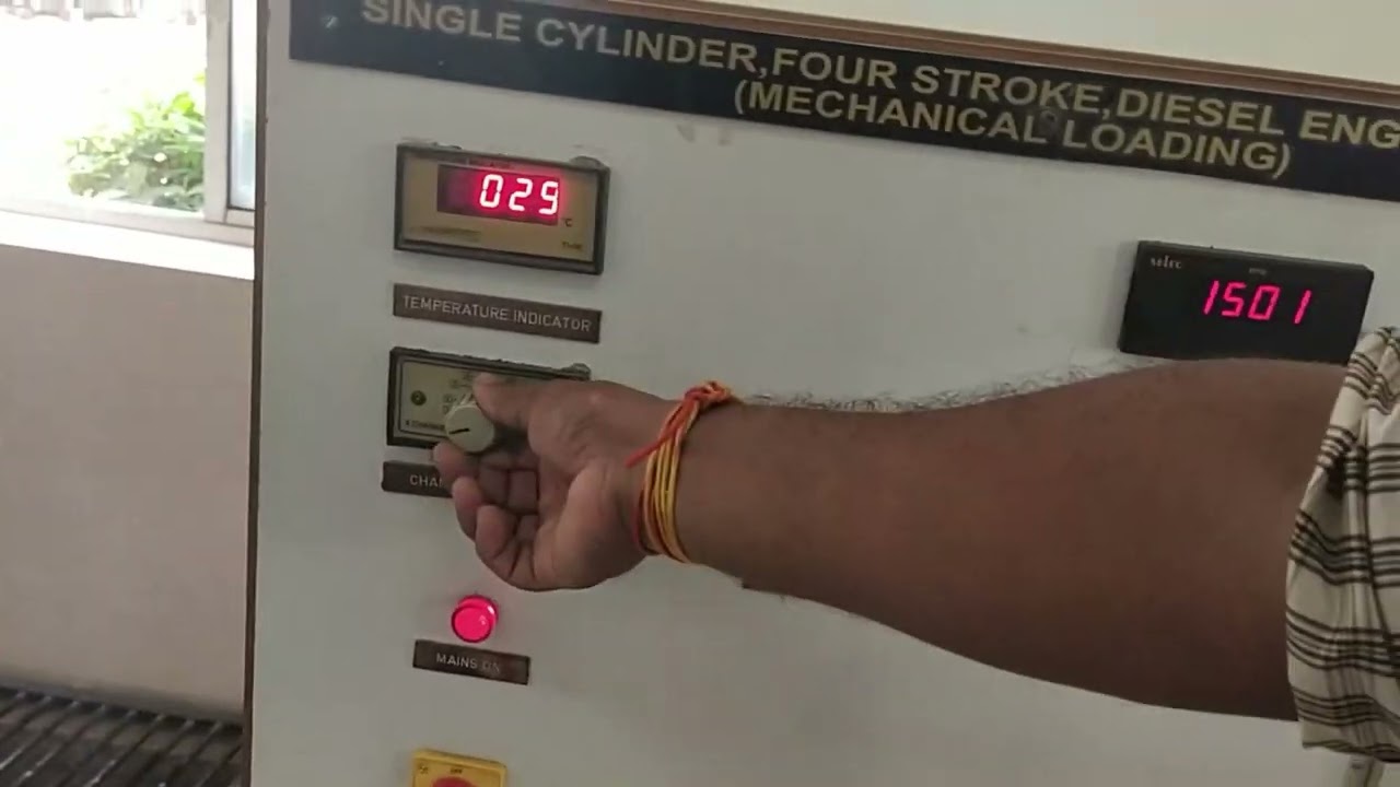 Heat Balance Test on 4-S 1-C diesel engine
