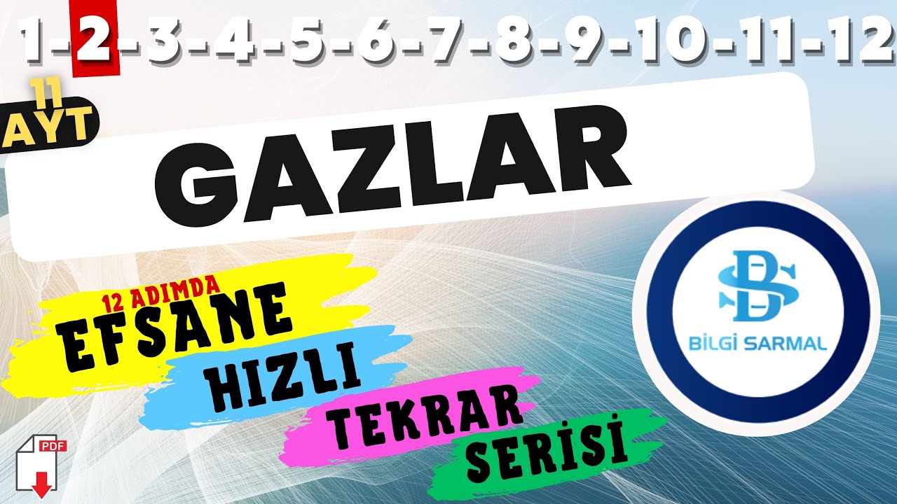 GAZLAR  SORU ÇÖZÜMÜ - 11.SINIF KİMYA  - AYT KİMYA