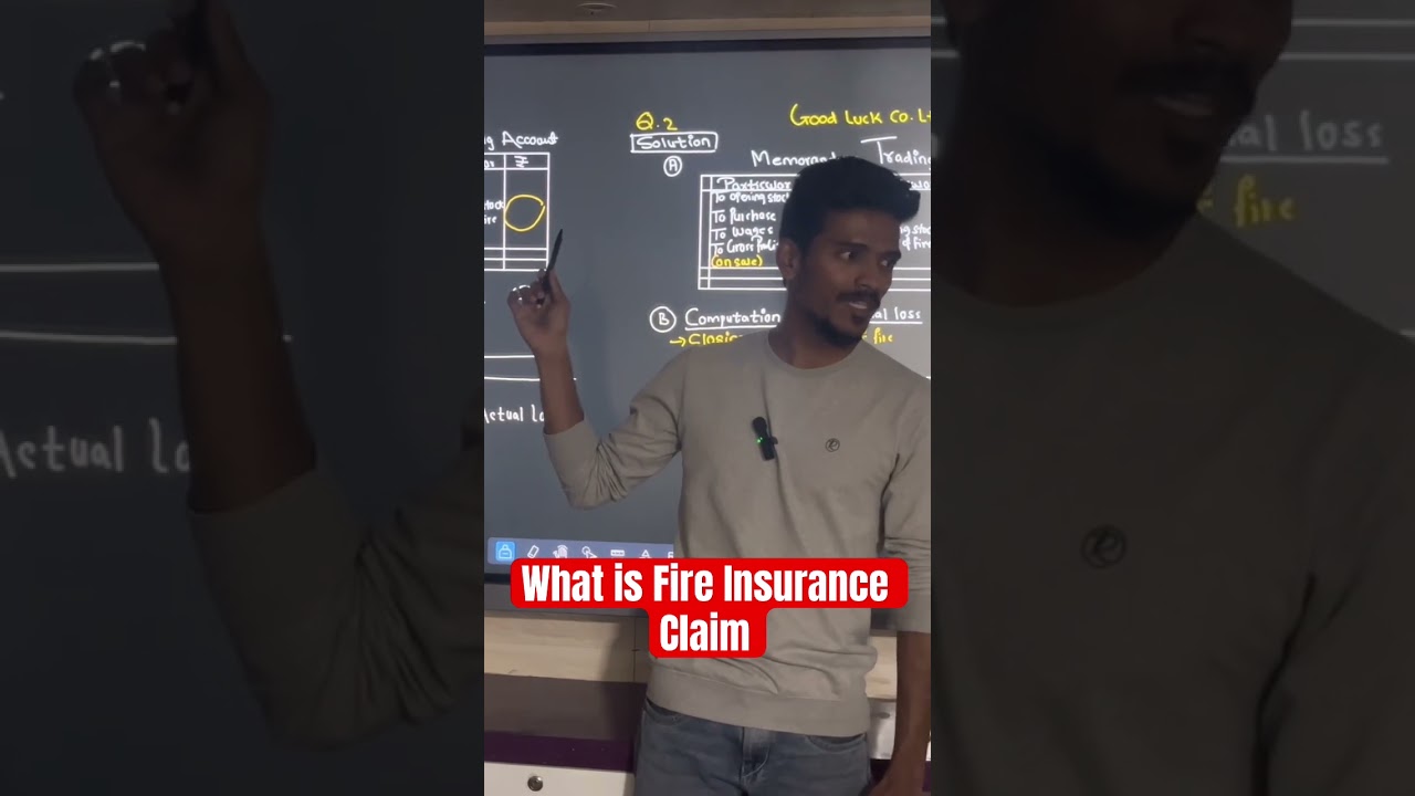 Very easy Explanation of fire insurance claim | FYBCOM 