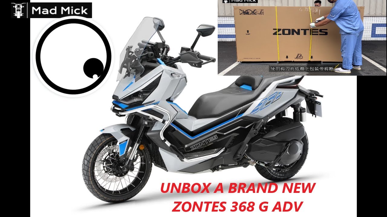 ZONTES 368 G ADV РАСПАКОВЫВАЙТЕ НОВЫЙ СКУТЕР WOW