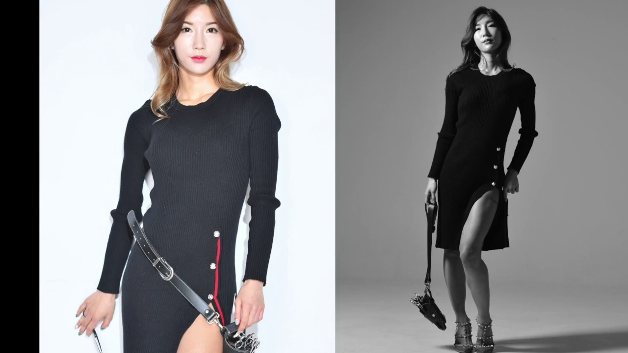 프로필사진촬영 전 레이어드c컬 드라이 롤빗과 드라이기로 드라이하다. (프리제수정)