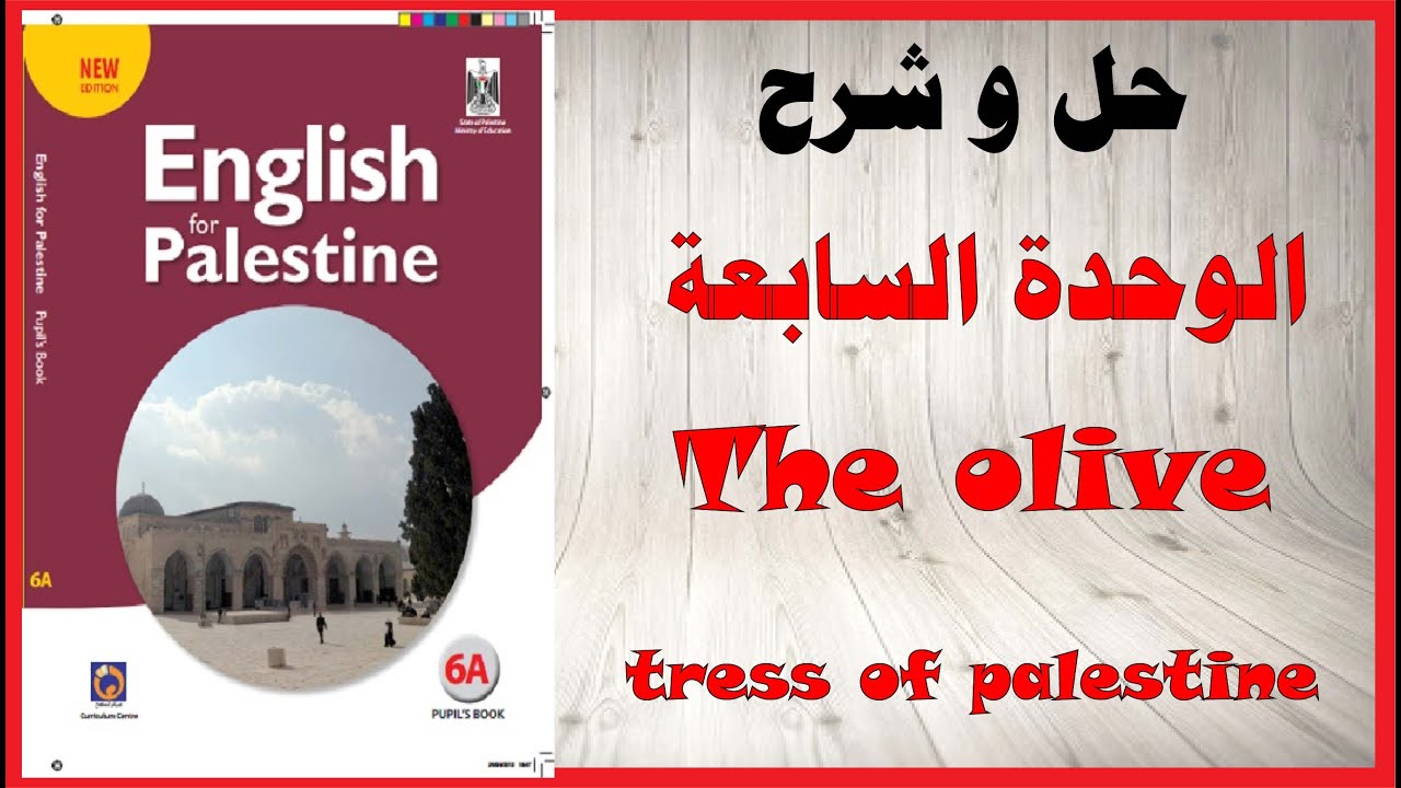 حل اسئلة و شرح الوحدة السابعة The olive trees of palestine كتاب اللغة الانجليزية الصف السادس فلسطين