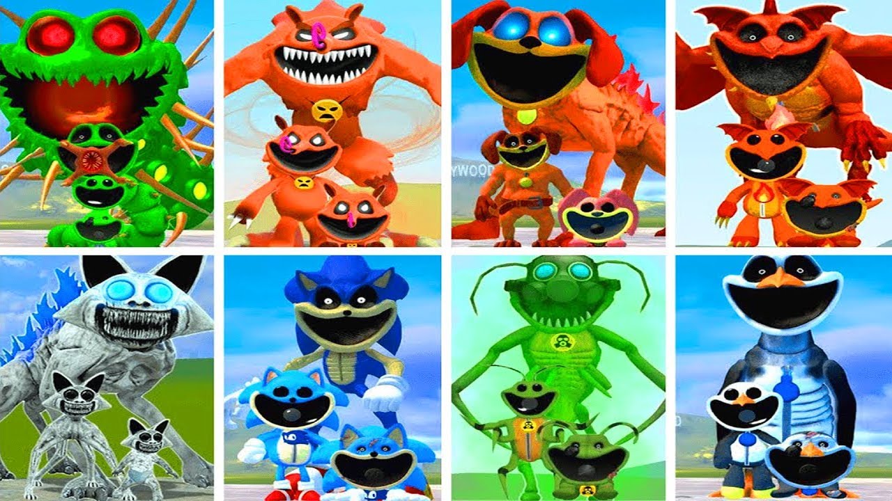 ALL FORGOTTEN SMILING CRITTERS FAMILY VS ALL ZOOCHOSIS - POPPY PLAYTIME CHAPTER 4 In Garry's Mod! #1