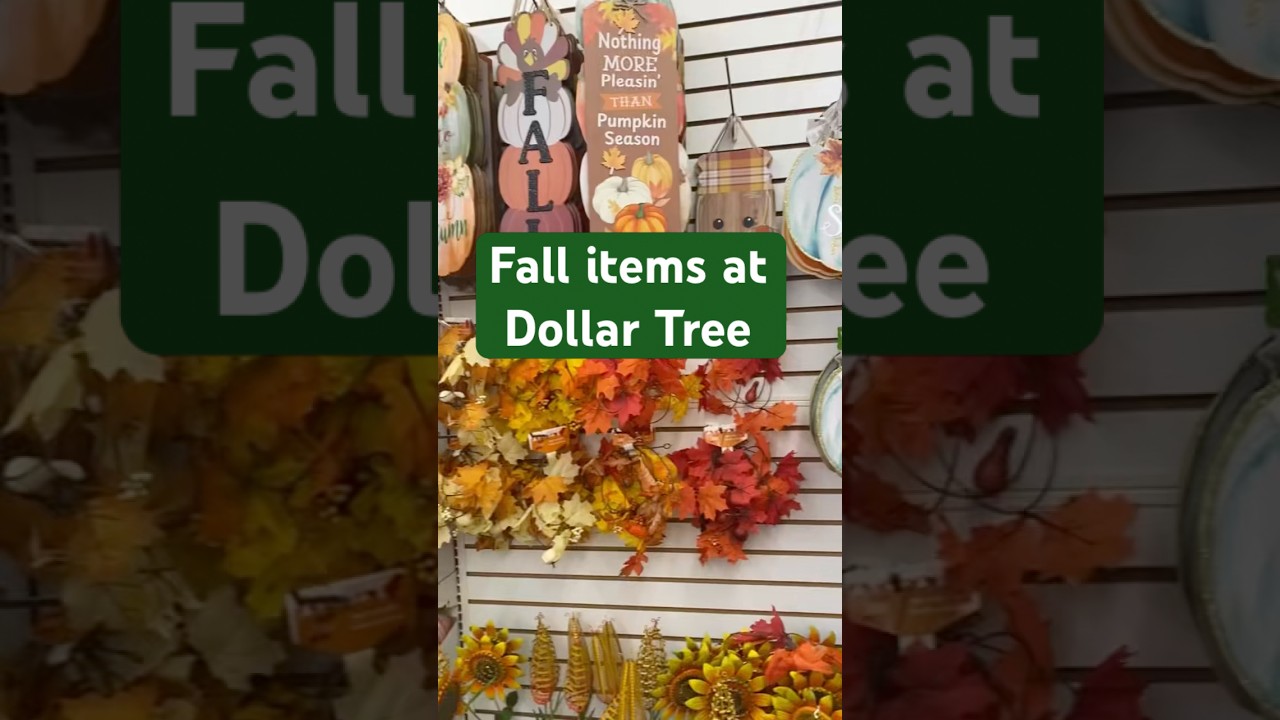 Fall items at dollar tree #falldecor #dollartree #autumndecor #dollartreefalldecor #autumn #budget