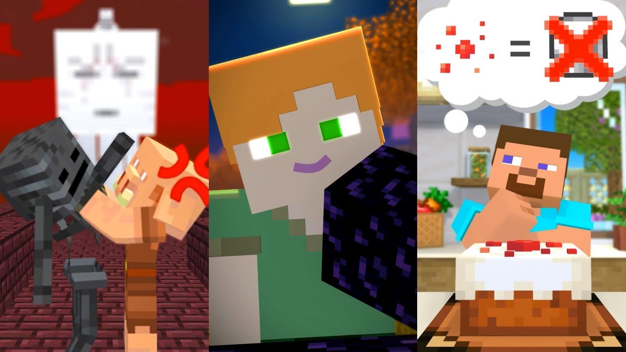 Смешные анимации Minecraft😂3【компиляция】