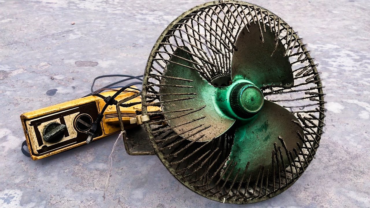 Restoration ancient fan | restore fan fault capacitor