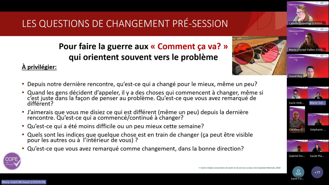 COPE ECHO 8 sept 2025: Comment susciter l'espoir auprès d'une personne en détresse selon l'ABOS