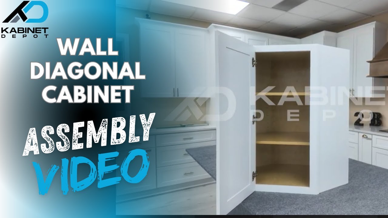 Wall Diagonal Corner Cabinet Assembly Video | RTA Corner Wall Cabinet | Kabinet Depot