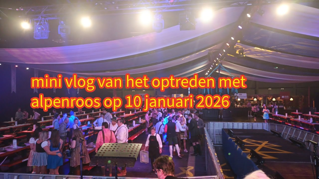 mini vlog van het optreden met alpenroos op 10 januari 2026