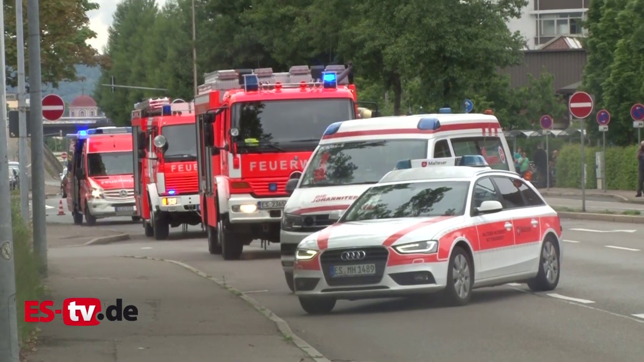 Schwerer Unfall auf der Ulmer Straße in Esslingen