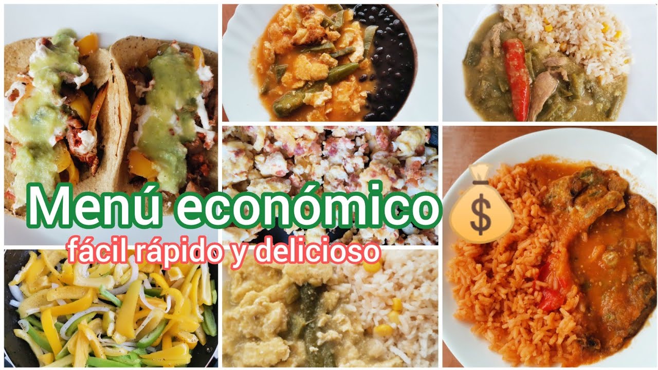 MENÚ ECONÓMICO💰ALAMBRE/BISTEK CON NOPALES/HUEVO EN SALSA/CALDO DE POLLO/ESPINAZO DE CERDO EN SALSA 😋