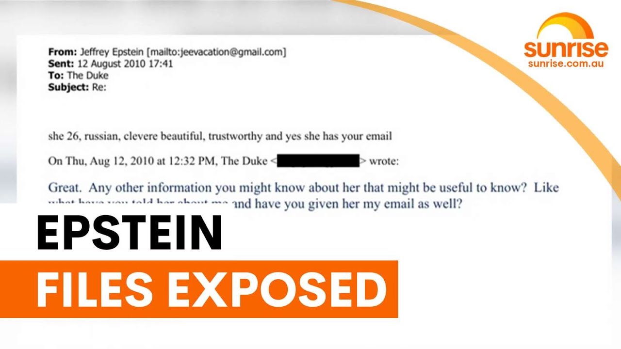Prince Andrew's Epstein ties exposed in new files | Sunrise